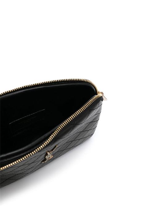 Gaby zip clutch bag in quilted lambskin SAINT LAURENT | 7336671EL071000